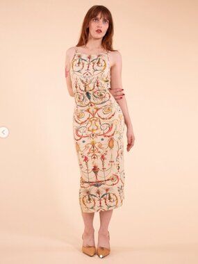 Samantha Pleet Ornamental Lyre Dress